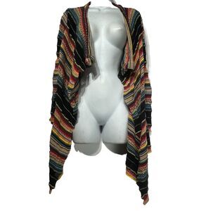 Polo Ralph Lauren Indian Art-to-Wear Southwest Navajo Knit Sweater Serape Linen
